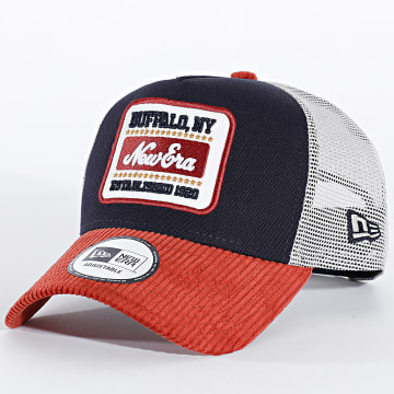 New Era - Gorra Trucker Patch Corduroy Eframe 60915842 Azul Marino Naranja Beige
