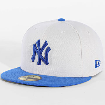 New Era - Casquette Fitted League Essential 59Fifty NY New York Yankees 60951072 Beige Bleu