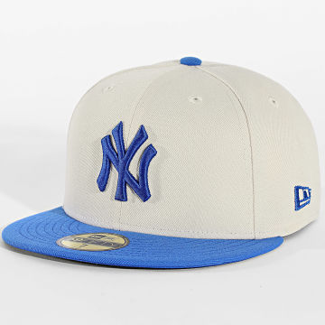 New Era - Cappellino Fitted League Essential 59Fifty NY New York Yankees 60951072 Beige Blu