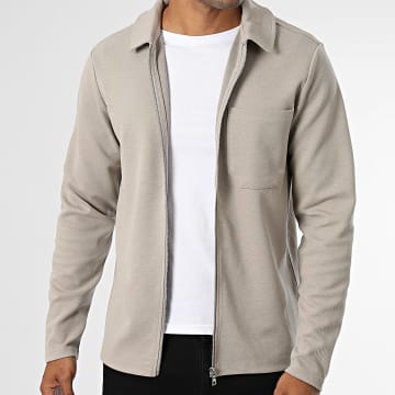 Only And Sons - Veste Zippée New Kodyl Beige