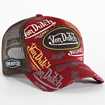 Von Dutch - Gorra Trucker Café Rojo Marrón