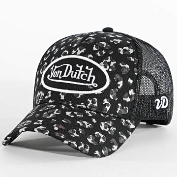 Von Dutch - Gorra Trucker Leofoil Leopard Negro