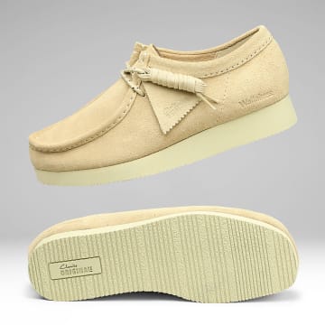 Clarks - Scarpe Wallabee Lite Scamosciato Maple