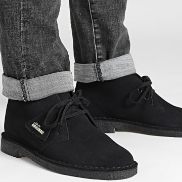 Clarks - Scarpe Desert Nero Scamosciato
