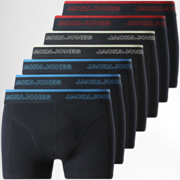 Jack And Jones - Pack de 7 Bóxers Adrian Solid azul marino