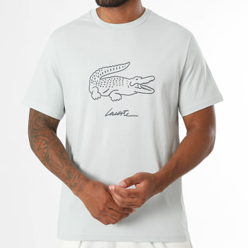 Lacoste - Camiseta Gran Logo Cocodrilo Verde Claro