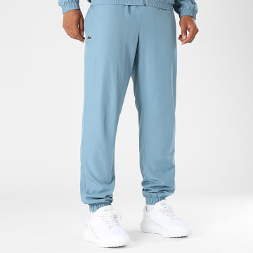 Lacoste - Pantalon Jogging Diamanté Logo Crocodile Bleu Clair