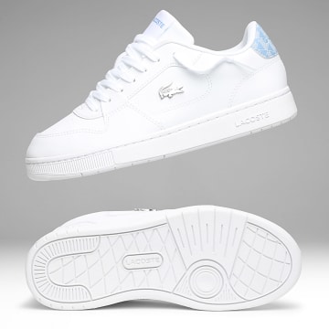 Lacoste - Zapatillas Mujer Court Ace 2261 Blanco Azul