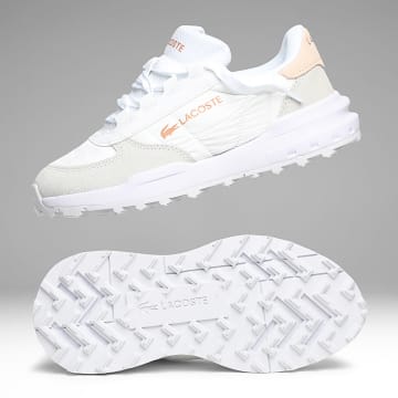 Lacoste - Sneakers Dames Elite Activ Evo 2261 Wit Lichtroze