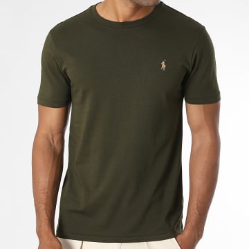 Polo Ralph Lauren - T-Shirt Custom Slim Fit Original Player Dunkel Khaki Beige