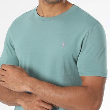 Polo Ralph Lauren - T-Shirt Custom Slim Fit Original Player Grün Violett
