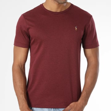 Polo Ralph Lauren - T-Shirt Custom Slim Fit Oxford Bordeaux Meliert