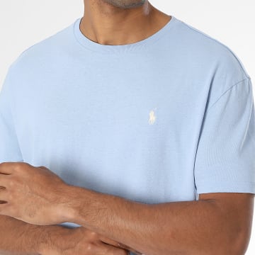 Polo Ralph Lauren - T-Shirt Classic Fit Original Player Hellblau Beige