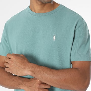 Polo Ralph Lauren - T-Shirt Classic Fit Original Player Dunkelgrün Beige
