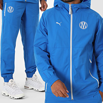 Puma - Ensemble De Survêtement OM 786449 786450 Bleu Roi