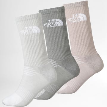 The North Face - Set van 3 Paar Sokken Multi Sport Cush A882H Beige Grijs
