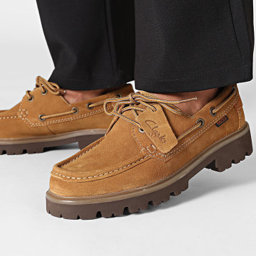 Clarks - Scarpe Barchetta Cleyhill Boat Wheat Suede