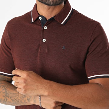 Jack And Jones - Polo manga corta Paulos burdeos