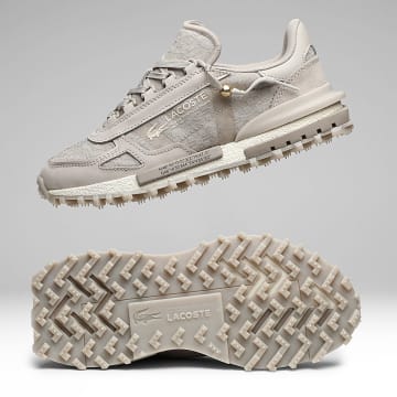 Lacoste - Baskets Femme Elite Active 2262 Grey Off White
