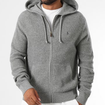 Polo Ralph Lauren - Chaqueta con capucha de punto Original Player Gris
