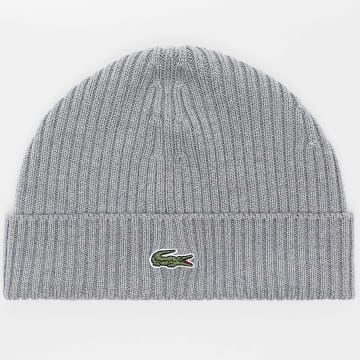 Lacoste - Bonnet Side Logo Brodé Crocodile Gris