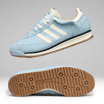 Adidas Originals - Zapatillas SL 72 RS KH9671 Clear Sky Cream White Core Black x SUPERLACED