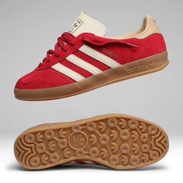 Adidas Originals - Zapatillas Gazelle Indoor KI2251 Team Victory Red Warm Vanilla Magic Beige