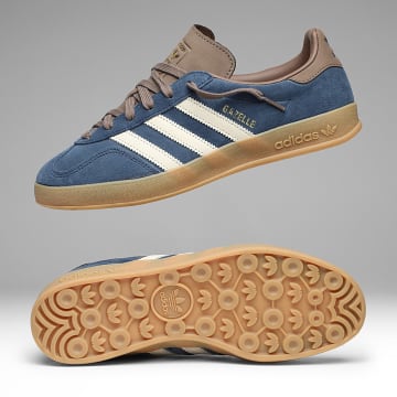 Adidas Originals - Zapatillas Gazelle Indoor KI2253 Night Indigo Off White Earth Strata