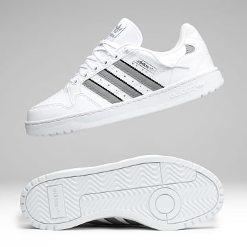 Adidas Originals - Zapatillas NY 90 Stripes Blanco Gris Negro
