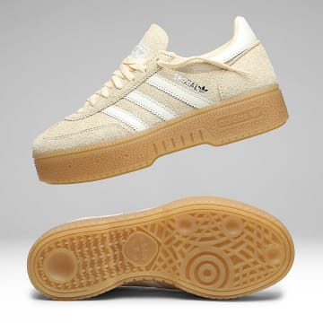 Adidas Originals - Zapatillas Mujer Handball Spezial Bold W KI2230 Warm Vanilla Off White Gum 3