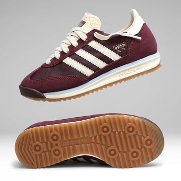 Adidas Originals - Zapatillas Mujer SL 72 RS J KJ7587 Granate Crema Blanco Cielo Claro