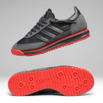 Adidas Originals - Zapatillas SL 72 RS Audi KJ1203 Negro Utility Hi-Res Rojo