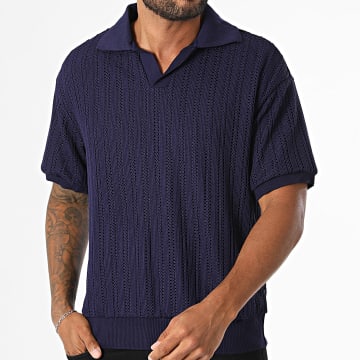 Fusional - Polo Manches Courtes Crochet 604 Bleu Marine