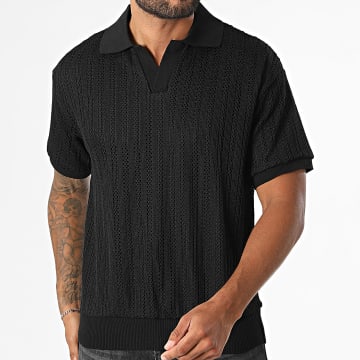 Fusional - Polo Manches Courtes Crochet 604 Noir