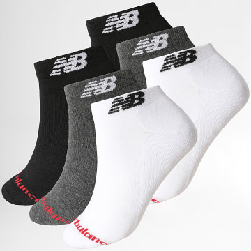New Balance - Set van 6 paar LAS51336 Sokken Wit Grijs Antraciet Gemêleerd Zwart