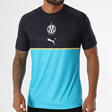 Puma - Football Jersey OM Warm Up Jersey 786436 Light Blue Navy Blue