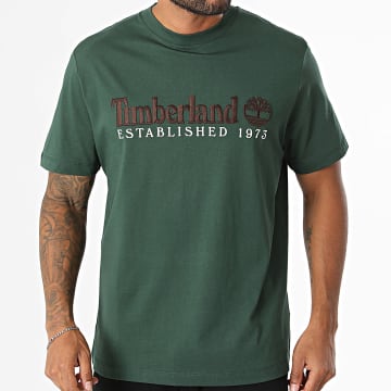 Timberland - T-Shirts Regular Fit Embroidered 0YHBR Dark Green