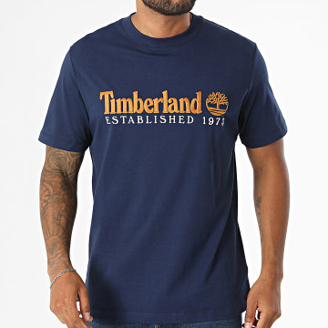 Timberland - T-Shirts Regular Fit Embroidered 0YHBR Navy Blue