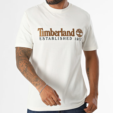 Timberland - T-Shirts Regular Fit Embroidered 0YHBR Light Beige