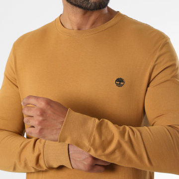 Timberland - Camiseta Manga Larga Slim Tree Bordado 0YHBT Camel