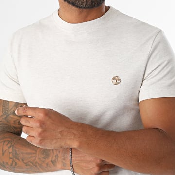 Timberland - T-Shirts Slim 0YHBU Light Beige Mélange