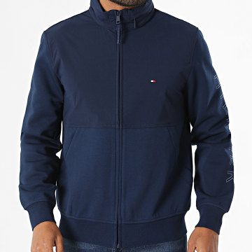 Tommy Hilfiger - Veste Capuche Zippée Performance Graphic 3443 Bleu Marine