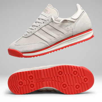 Adidas Originals - Sneakers SL 72 RS Audi KJ1204 Chalk Pearl Hi-Res Rosso
