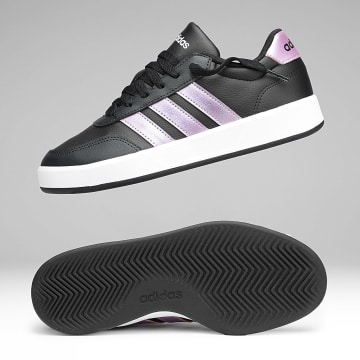 Adidas Performance - Zapatillas Femme Breaknet 3.0 J KJ9581 Core Black Magic Purple Metallic Carbon