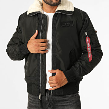Alpha Industries - Bomber Collar Sheepskin B15 3 TT 198122 Black Beige