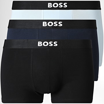 BOSS - Lot De 3 Boxers One 50544263 Noir Bleu Marine Bleu Clair