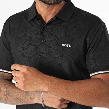 BOSS - Polo Manga Curta Slim Fit Game 1 50564785 Preto