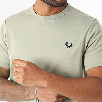 Fred Perry - T-Shirts Ringer M3519 Light Khaki Green