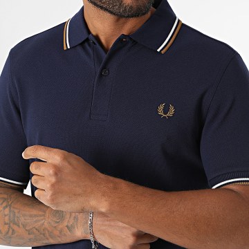 Fred Perry - Trouser Polo Short Sleeves Twin Tipped M3600 Navy Blue