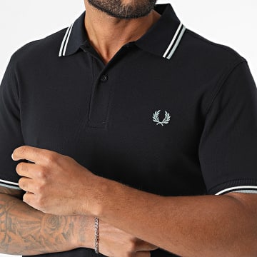 Fred Perry - Trouser Polo Short Sleeves Twin Tipped M3600 Navy Blue
